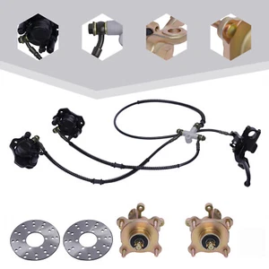 Front Brake Disc Rotor?+Front Brake Caliper Kit For 125cc 150cc 200cc 250cc ATV - Foto 1 di 12