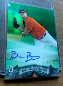 2014 Bowman Platinum GREEN AUTO # AP-BB Bryce BANDILLA # d / 399 SF Giants