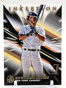 2023 Bowman Inception Spencer Jones Base Initiation Card New York Yankees - Picture 1 of 2