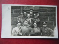 LANCASHIRE FUSILIERS: HAPPY GROUP OF SOLDIERS - SCARCE REAL PHOTO POSTCARD!