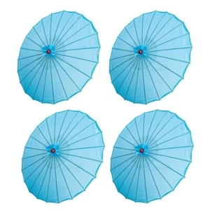 THY COLLECTIBLES Set of 4 Kid's Size 22" Japanese Chinese Umbrella Parasols - Picture 1 of 22