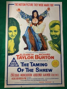MOVIE POSTER ONE SHEET - AUSTRALIAN - TAMING OF THE SHREW - 1967 - Picture 1 of 1