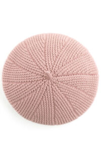 C.C Exclusive Women's Solid Color Scalloped Wave Pattern Beret Beanie Hat