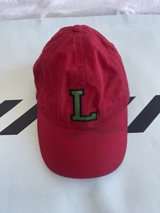 Lacoste Vintage L Hat Red 100 % Authentic - Picture 1 of 3