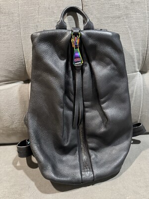 Aimee Kestenberg Black Pebble Leather Backpac...