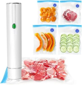 Vacuum Sealer,vacuum sealer for food,handheld vacuum sealer compact W/5 Free Bag - Picture 1 of 9