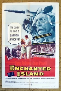 Cartel Isla Encantada 1958 - Dana Andrews - ¡Jane Powell es una princesa caníbal! - Imagen 1 de 1