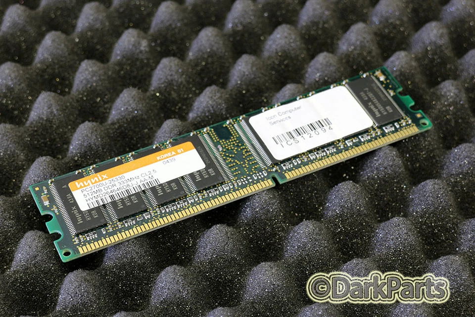 Hynix HYMD264646D8J-J 512MB Memory RAM PC2700U-25330 - Image 1 of 1