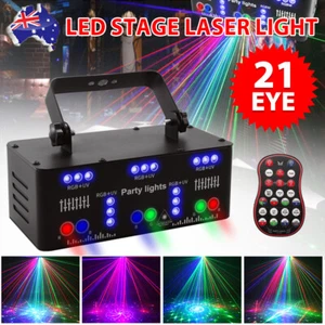 RGB Laser Beam Projector DJ Disco Light Effect Party DMX Strobe Stage Lighting - Picture 1 of 22