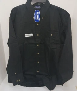 Camisa negra de sarga de lujo Pure Polaris OEM concesionario ventas/asesor - para hombre L **NUEVA** - Imagen 1 de 6