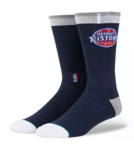 NUEVOS CALCETINES POSTURA NBA PISTONES DETROIT M558D5PIST NVY | AZUL MARINO Para Hombre Grande 9-12 - Imagen 1 de 2