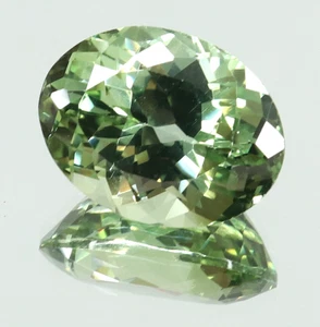 Piedra preciosa suelta de zafiro verde de Ceilán natural AAA 11,75 quilates - Imagen 1 de 7