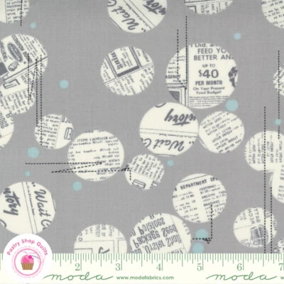 Moda CELESTIAL 1762 28 Moonbeam Gray Circles ZEN CHIC Quilt Fabric - Image 1 of 4