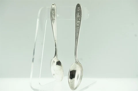 Antique Sterling Silver Miniature Spoon Set Cover