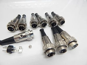 3 PIN MINI MALE XLR AUDIO  MICROPHONE CONNECTOR - YOU GET 10 PIECES - Picture 1 of 1