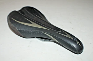 Vintage Specialized MTB Bike Saddle Black 265x135mm Touring Road CX USA Shipper - Picture 1 of 7