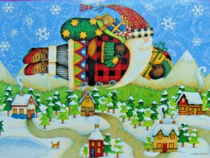 ROMPECABEZAS... Rompecabezas... MOM...Flying Santa... 300 piezas. Sellado. - Imagen 1 de 1