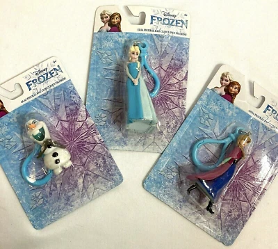 Disney Frozen Mini Figura Llavero Lote De 3 Mini Figuras Anna Elsa Y Olaf NUEVO Foto 1 de 4