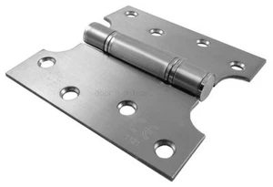1 Paar Jedo Parliament Scharniere Edelstahl 102 mm x 150 mm x 4 mm mit Schrauben - Bild 1 von 1