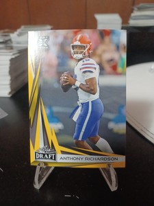 2023 LEAF DRAFT ANTHONY RICHARDSON GOLD YELLOW PARALLEL ROOKIE RC #B2-5