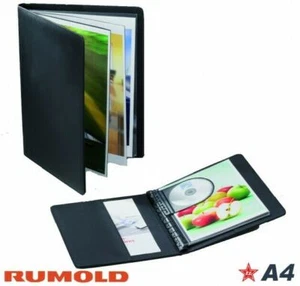 rumold Präsentationsmappe mit Ringmechanik aus hochwertigem KUNSTLEDER A4 - NEU - Bild 1 von 2