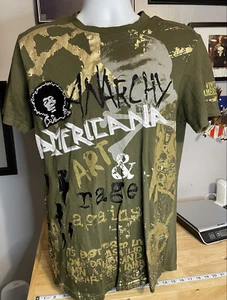 Vintage Americana by Denim Outpost Size Large, Rock, Anarchy, Art, Rage, Patches - Picture 1 of 6