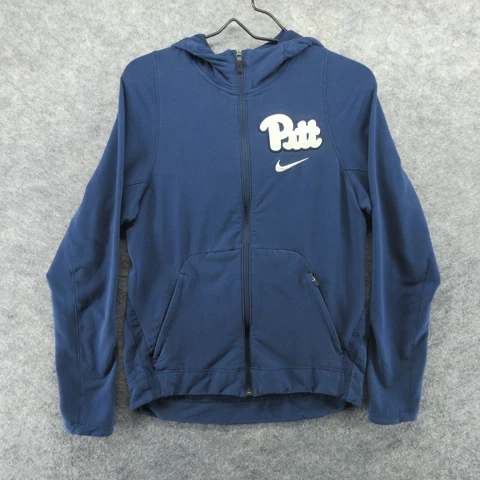 Pitt Panthers Jacket Mens Small Blue Pittsburgh College Football Nike Casual Cover