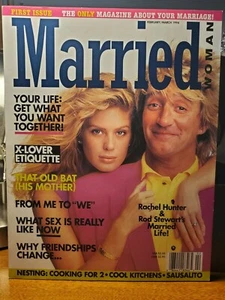 Married Woman Magazine-First Issue-1994-Rod Stewart & Rachel Hunter Cover - Picture 1 of 7