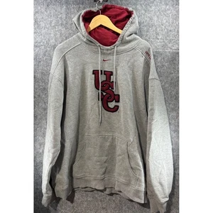 Nike Team Gray USC Trojans Embroidered Logo Hoodie Sweatshirt XL - Picture 1 of 8