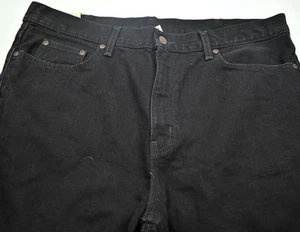 NEU Faded Glory Herren 100 % Baumwolle Jeans schwarz 38 x 30 entspannte Passform Neu mit Etikett - Bild 1 von 3