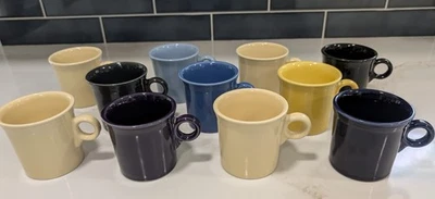 11 Fiesta Coffee Mugs O Ring Handle Homer Laughlin Fiesta Ware EUC - Image 1 of 4
