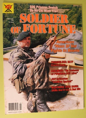 Soldier of Fortune Magazine February 1993 R4 Assault Rifle Game Finder IR VF/NM - Image 1 of 4