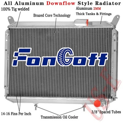 DPI762 3 Row Aluminum Radiator Fits 1984-1988 1985 Nissan 300ZX Z31 VG30 3.0L V6 - Image 1 of 4