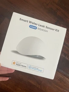 Meross Smart Water Sensor Alarm 3 Pack, WiFi Water Leak Detector New - Picture 1 of 8