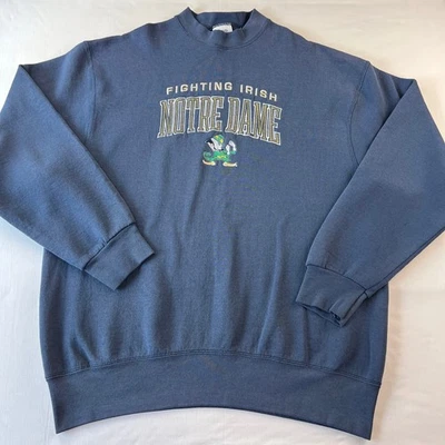 Sudadera Pro Player Vintage Notre Dame University College Lucha Irlandesa XL Foto 1 de 4