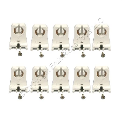Cooper 2510W Fluorescent Lampholder Short Sockets T8 T12 Medium Bi-Pin 10-Pack - Image 1 of 4