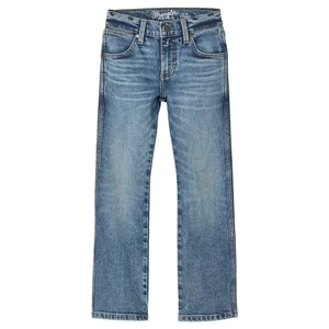 Wrangler Boys Retro Slim Straight Leg Jean Comfort Denim Bottoms Applewood New - Picture 1 of 3