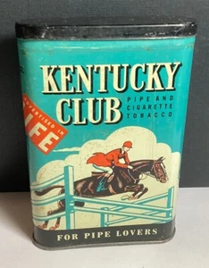 Vintage Kentucky Club Pocket Tabakdose Life Magazin Werbung leer - Bild 1 von 9