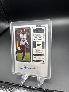 2022 Panini Contenders Rookie Ticket #170 Phidarian Mathis RC Auto Commanders - Bild 1 von 6