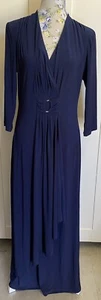 OPM Navy Jersey Maxi Dress Size 10 BNWT Wedding Cocktail Evening - Picture 1 of 7