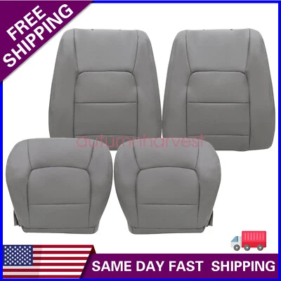 Para 1998-2007 Lexus LX470 Funda de asiento de cuero de repuesto delantera inferior / superior Gris Foto 1 de 4