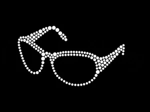 Hot fix diamante vacaciones gafas de sol transferencia hierro caliente en motivo para camisetas bolsas - Imagen 1 de 1