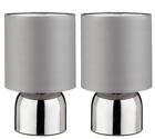  Pair of Touch sensor switch Table Lamps Flint Grey