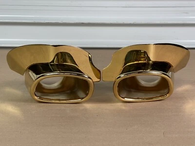 Porsche 911 993 Gillet puntas silenciador chapado en oro real 96-98 9478 #9478 Foto 1 de 4