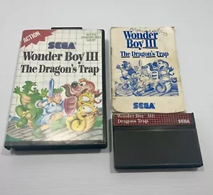 Wonder Boy 3 The Dragons Trap Video Game Sega Master System Complete Manual Pal - Picture 1 of 6
