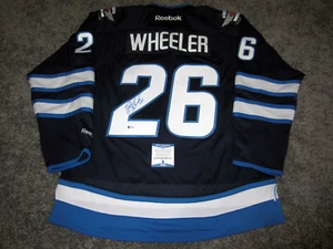 BLAKE WHEELER Winnipeg Jets SIGNED Autographed JERSEY w/ BAS COA New LARGE - Picture 1 of 3