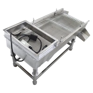110V 7mm Linear Vibrating Screen Stainless Steel Sifter Sieve Screen Shaker - Picture 1 of 23
