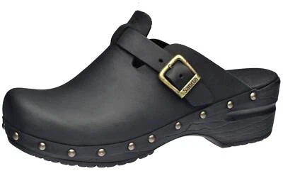 Sanita Original Sanila Damen Clogs | Hausschuhe | Gartenschuhe | Geöltes Leder -