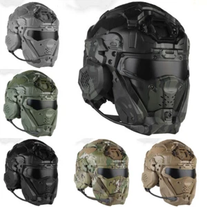 Casco táctico de asalto de caza con auriculares antiniebla ventilador gafas máscara 1*juego - Imagen 1 de 22