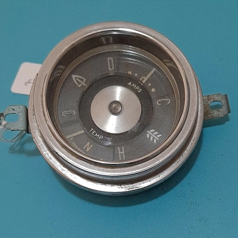 Cuadro de instrumentos medidor de temperatura Pontiac de principios de 1950 B32 Foto 1 de 4
